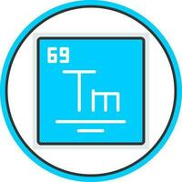 Thulium Vector Icon Design