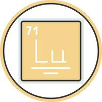 Lutetium Vector Icon Design