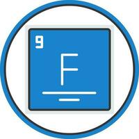 Fluorine Vector Icon Design