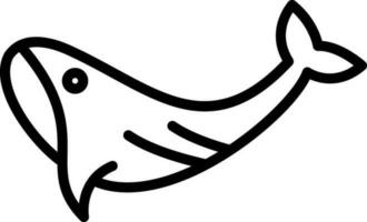 Whale Vector Icon Design