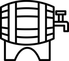 cerveza barrilete vector icono diseño