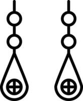 Earring Vector Icon Design