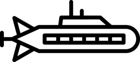 Submarine Vector Icon Design