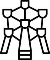 Atomium Vector Icon Design