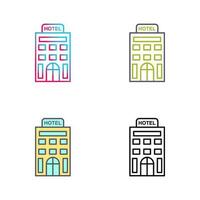 icono de vector de hotel