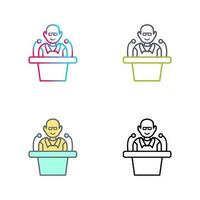 Unique Lecture Vector Icon