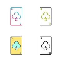 Clubs Card Vector Icon