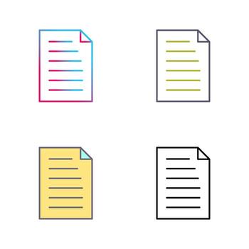 Unique Document Vector Icon