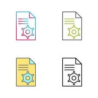 Unique Content Management Vector Icon