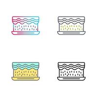 Unique Cream Cake Vector Icon