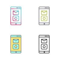 Unique Mobile Applications Vector Icon