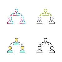 Unique Connected Users Vector Icon