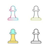 Unique Pawn Vector Icon