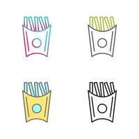 Unique French Fries Vector Icon