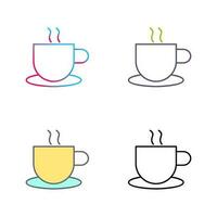 Unique Hot Coffee Vector Icon