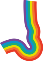 Rainbow brush stroke, rainbow color pattern, colors of the LGBT pride community. png