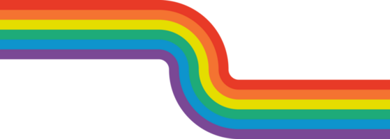 Rainbow brush stroke, rainbow color pattern, colors of the LGBT pride community. png