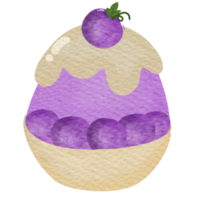 blåbär bingsu sommar png