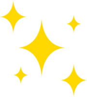 Yellow Sparkles Emoji png