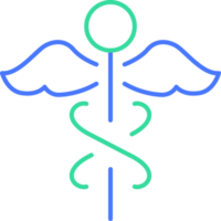 medicinsk symbol linje ikon png