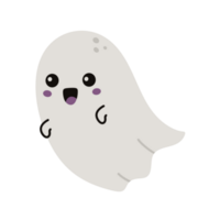 Halloween cute ghost icon cartoon. png