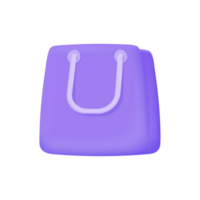 Shopping bags full of vouchers to offer customers special discounts. 3d illustration. png