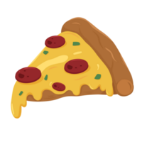 queijo pizza fatia desenho animado png