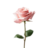 magnifique rose Rose sur transparent Contexte. ai généré png