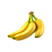 manojo de bananas en transparente antecedentes. ai generado png