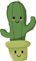 cute cactus cartoon png