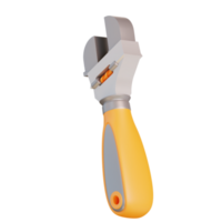 3d illustration adjustable spanner png