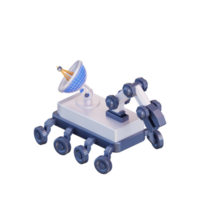 3d ilustración espacio rovers png