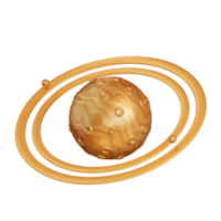 3d illustratie van Saturnus png