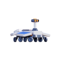 3d illustration av fördärvar rover png