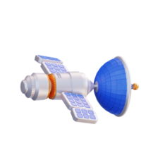 3d illustration of artificial satellite png