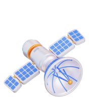 3d illustrazione di artificiale satellitare