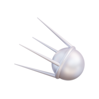 3d illustration of natural satellite png