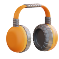 3d illustration headset construction tool png