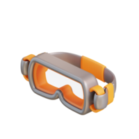 3d illustration sécurité des lunettes png