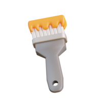 3d illustration paint brush png