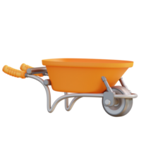 3d illustration wheel barrow png