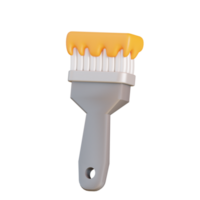 3d illustration peindre brosse png