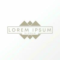 Logo design graphic concept creative abstract premium free vector stock rectangular template with 3 triangle top down. Related to business industrial