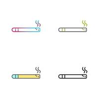 icono de vector de cigarro