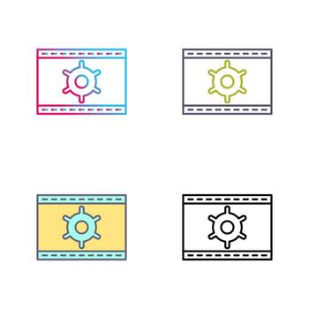 icono de vector de optimización web único