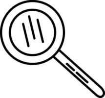 Line art symbol of Magnifying Glass for Business. vector