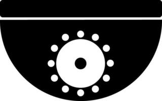 Security cctv camera in flat style. vector