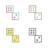 Unique Dice Vector Icon