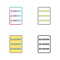 Unique Menu Vector Icon
