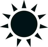 Illustration of a sun in flat style. vector